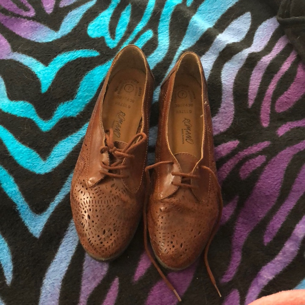Authentic leather VINTAGE penny loafers
